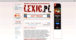 Desktop Screenshot of lexic.pl